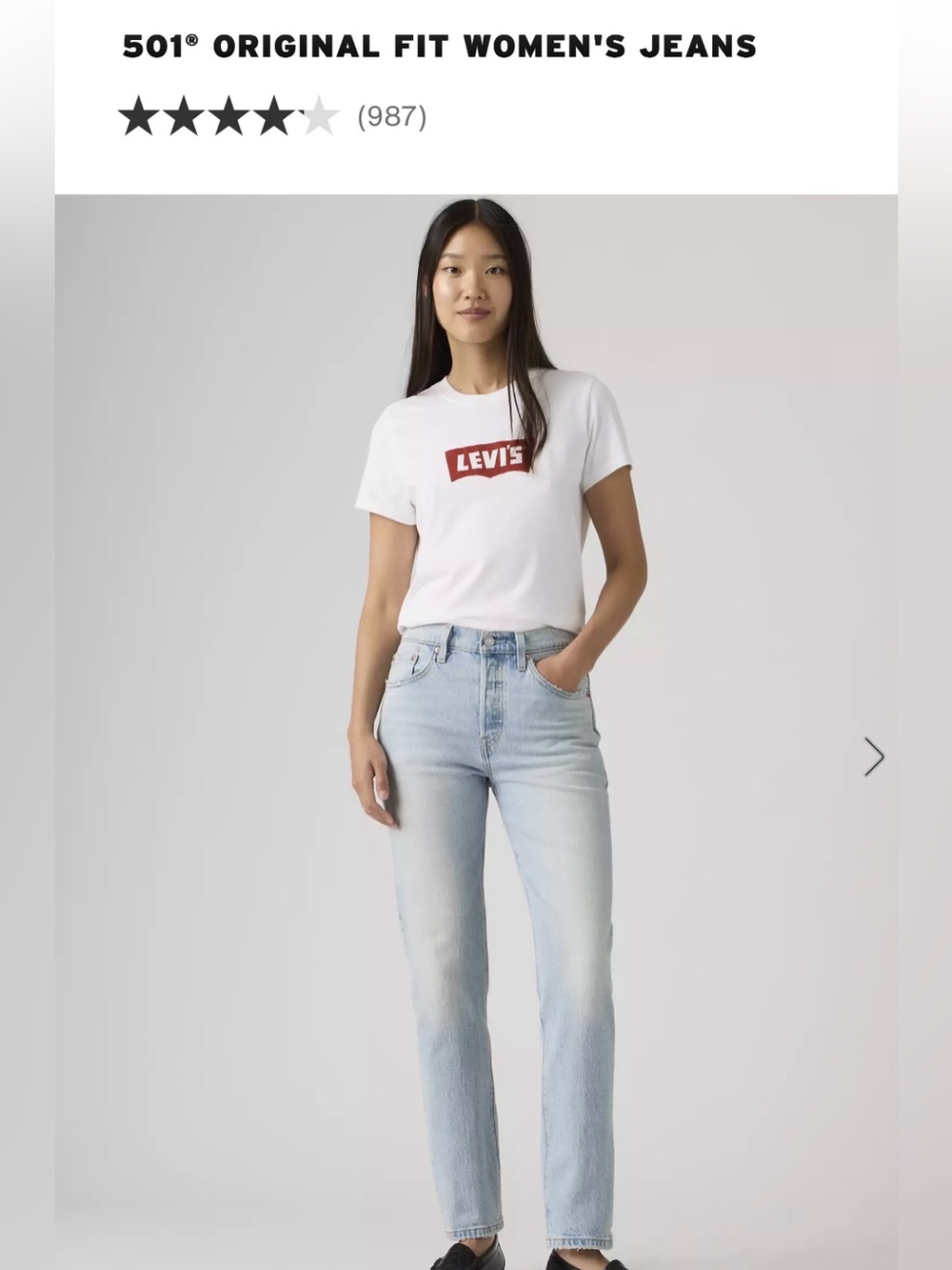 Levi's Straight 501° ORIGINAL FIT WOMEN'S